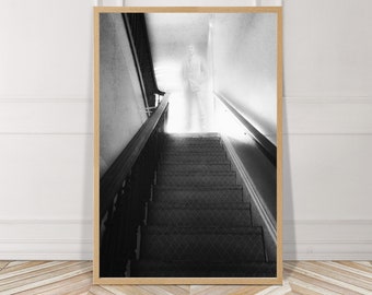 Hemingway Ghost, Instant Download, Halloween, Ernest, Photography, Print, Wall Art, Printable File, Home Decor, Black and White, Digital