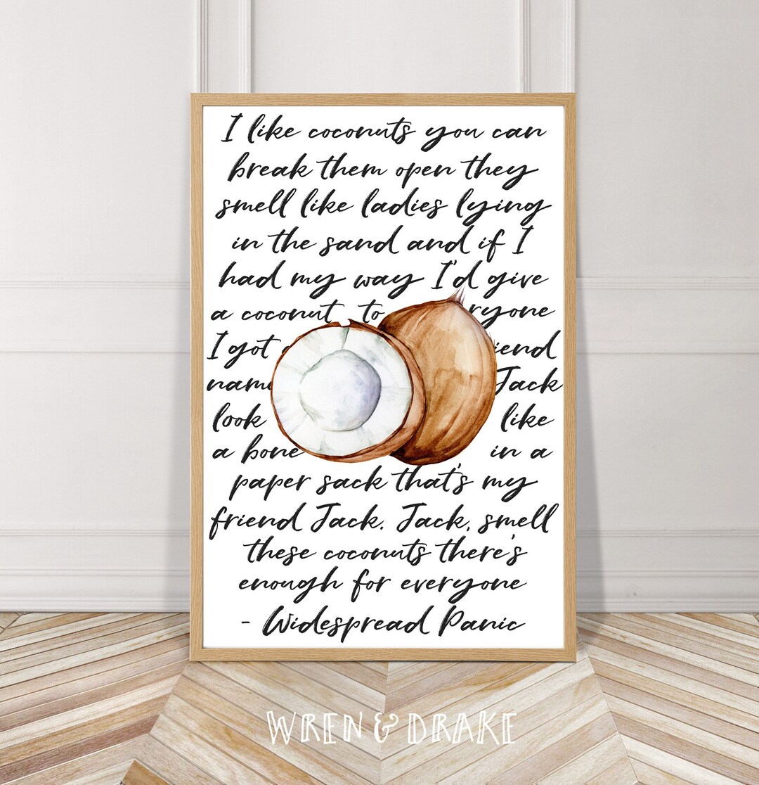 Fruit & Lyrics, Coconuts, Widespread Panic, Acuarela, Instant Download