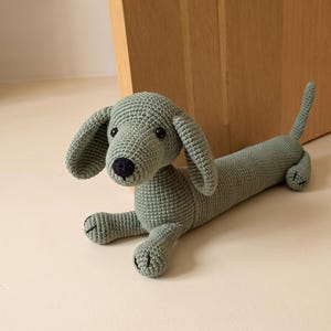 Virkat dörrstoppsmönster till tax i PDF-format, dörrstopp till hund, amerikanska termer