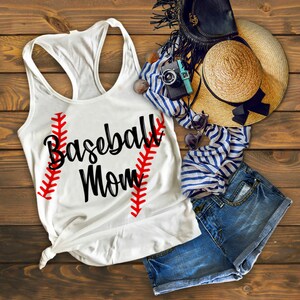 Baseball Mom with Stitches Svg