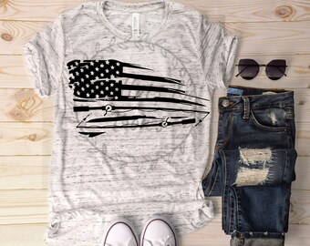 Fishing Distressed Flag Svg