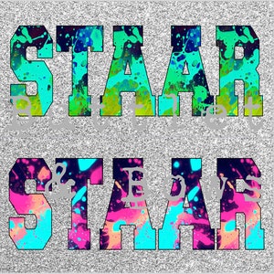 STAAR Splatter Sublimation Design