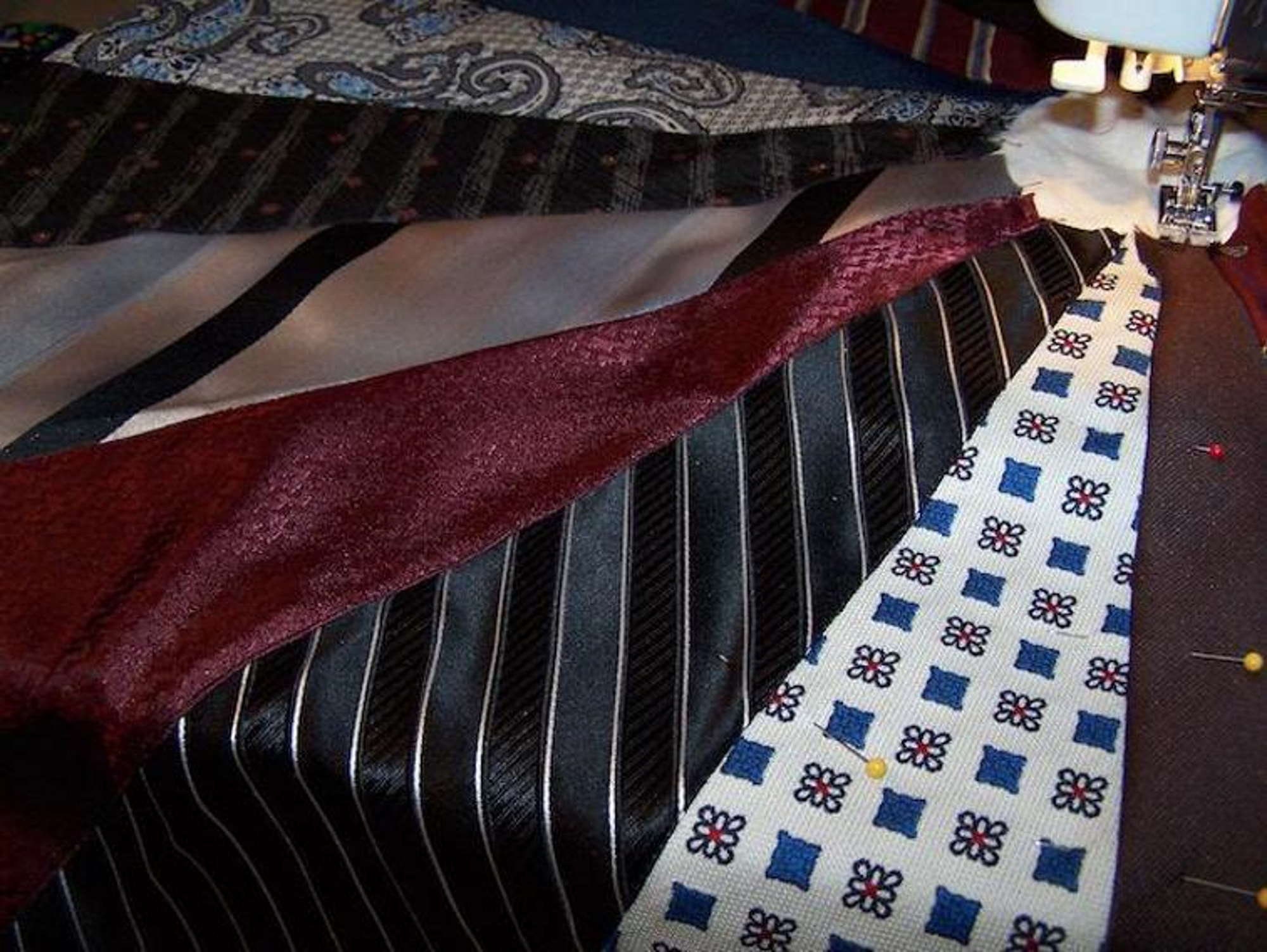 Necktie Quilt Using Dresden Pattern Neckties Make Great Quilts
