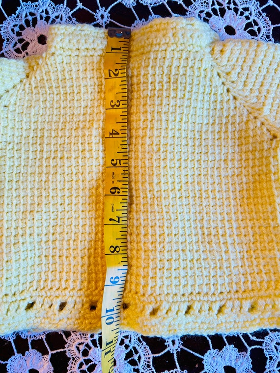 Curated Daisy Yellow Hand Crocheted Baby or large… - image 4