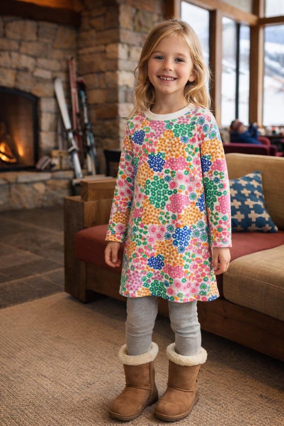 hanna andersson dress Hanna Andersson | Rainbow Swing Dress