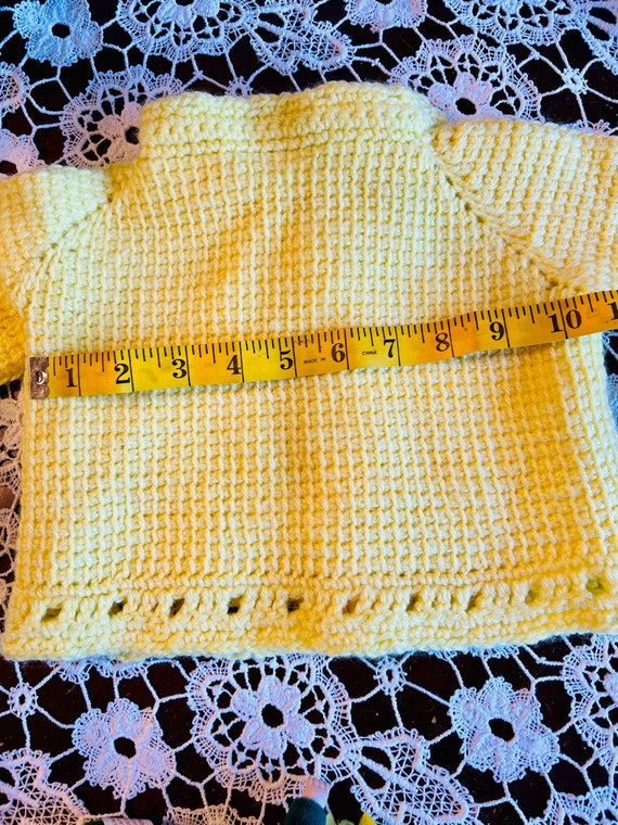 Curated Daisy Yellow Hand Crocheted Baby or large… - image 6