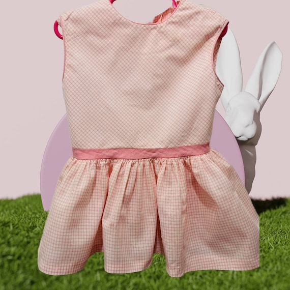 Spring Gingham Smocked Drop Waist Dress main image 0
