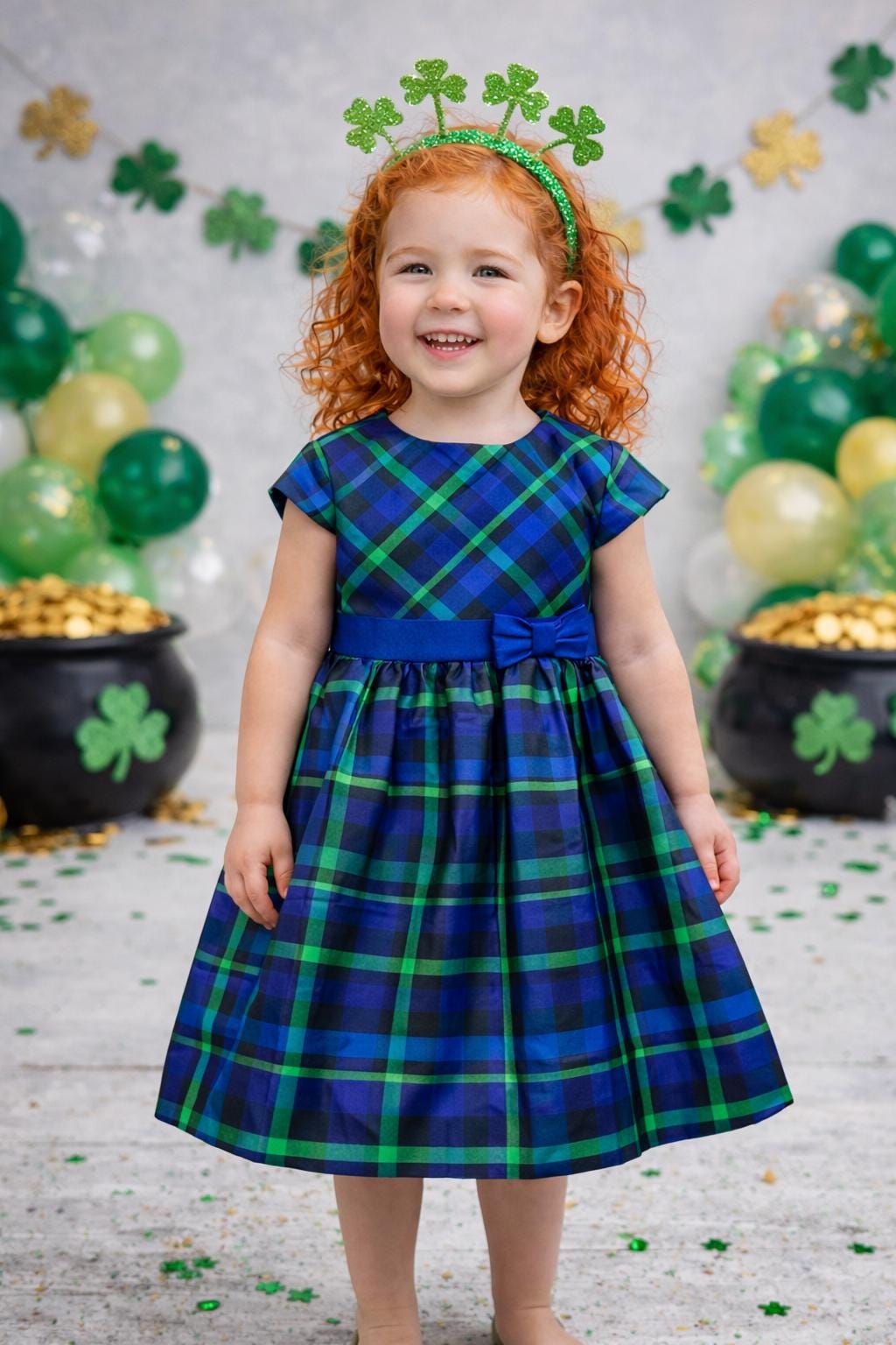 Green Plaid Toddler Dress - Etsy