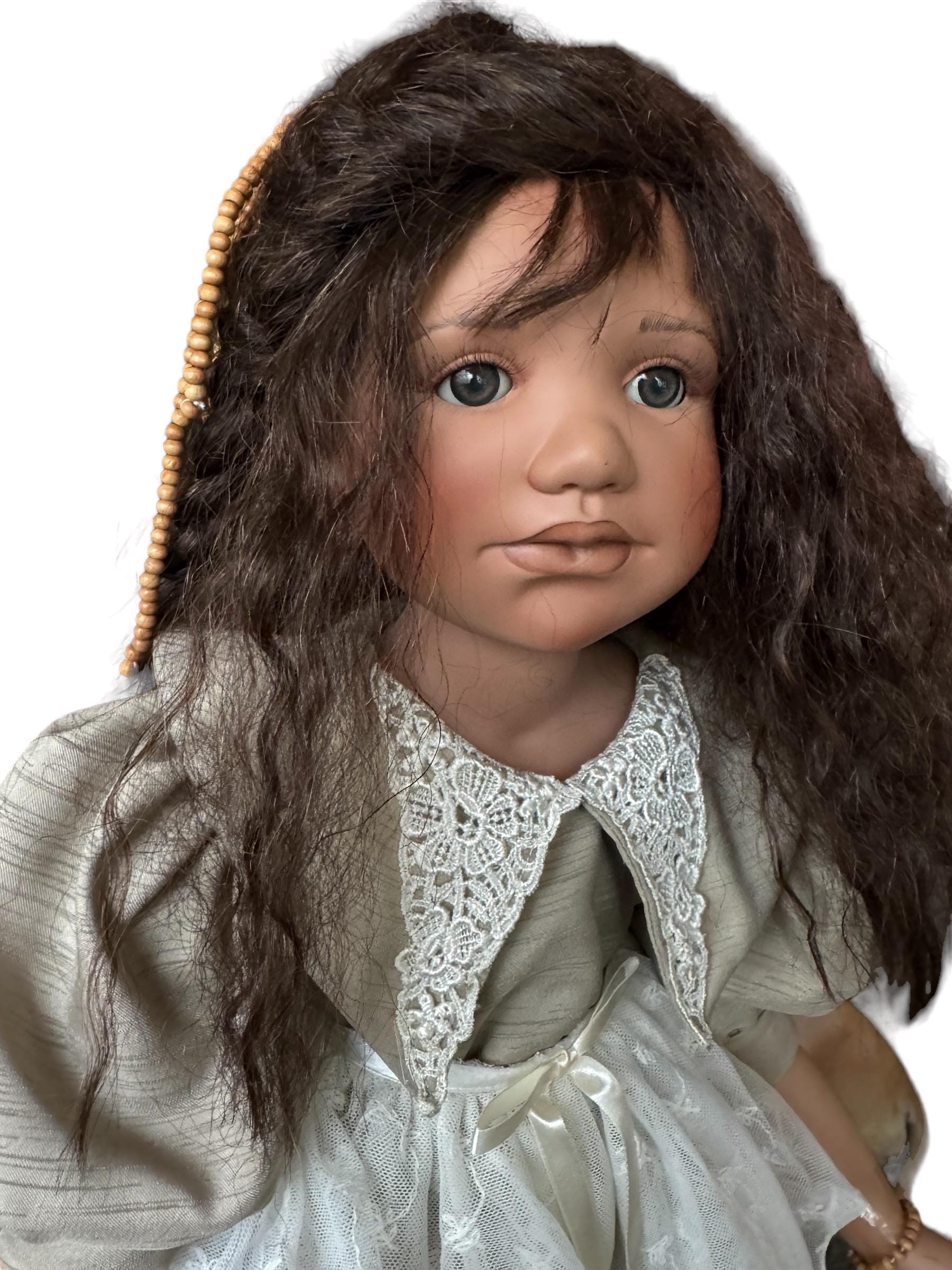 SOMPTUEUSE Poupée Chif.bour. Vint./créat. P.CARDIN /'BRUYERE'/ Nf Bte 65cm An80 285984092809