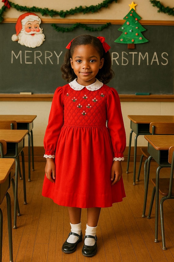 sachin and babi light blue dress Vintage Heirloom by Polly Flinders Holiday Reindeers Knit Dress