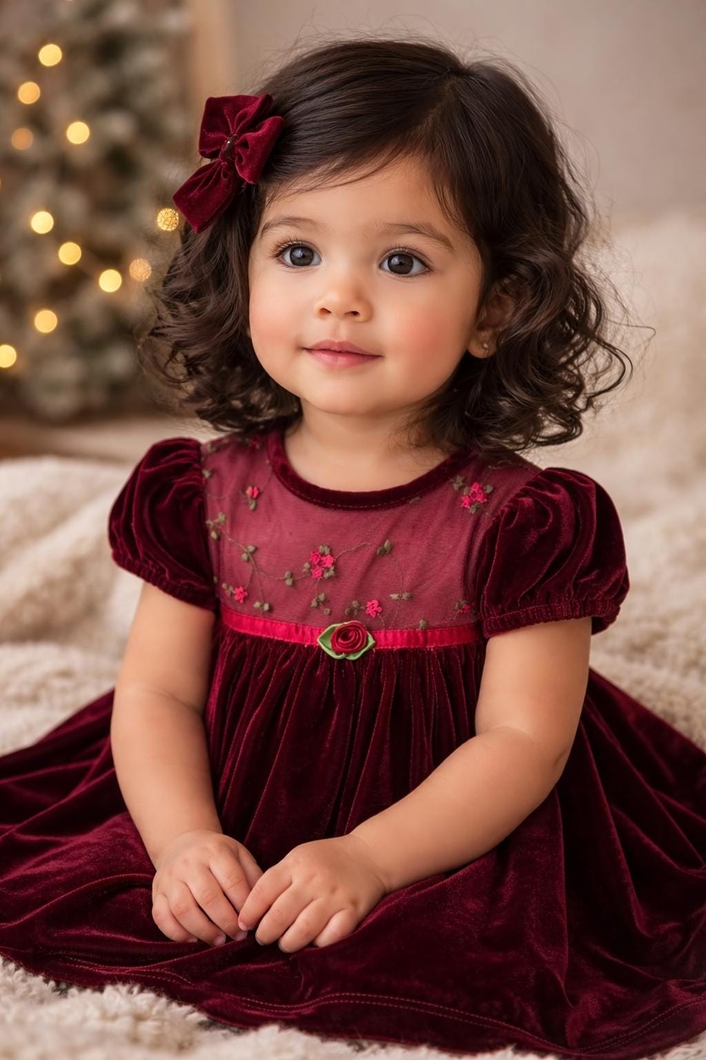 burgundy velvet dress kids LILY DRESS BURGUNDY VELVET