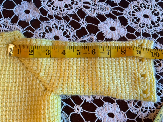 Curated Daisy Yellow Hand Crocheted Baby or large… - image 5