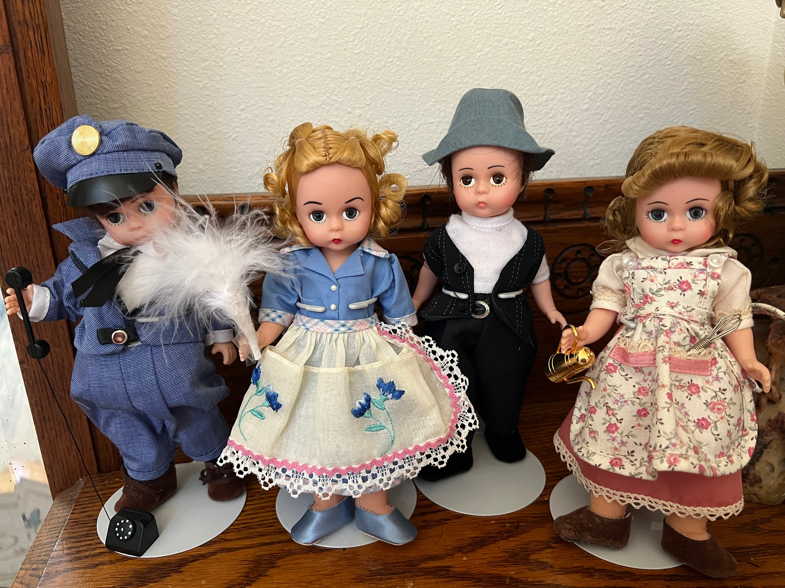 RARE! Madame Alexander 1950s TV Series Honeymooners Set/4 Dolls