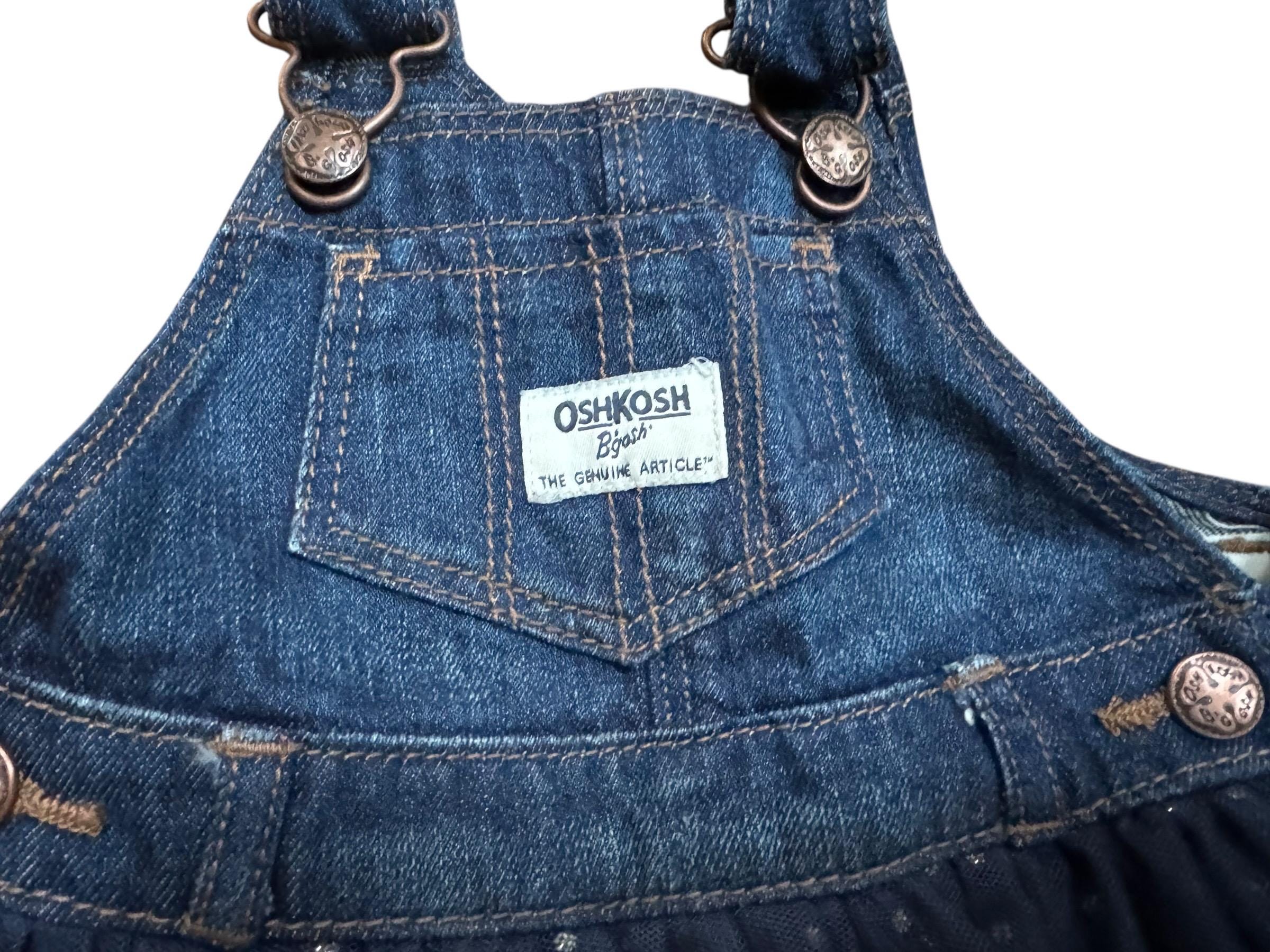 oshkosh denim tulle dress Oshkosh B'gosh Dresses | Nwt 4t Oshkosh Overall Unicorn Dress | Color: Blue/Pink | Size: 4tg