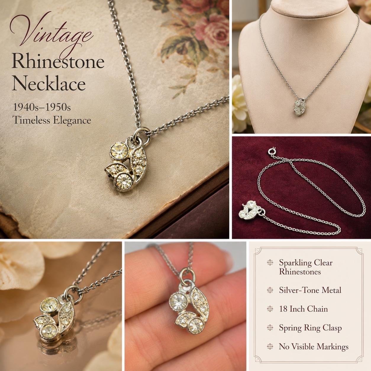 1940s Costume Jewelry - Etsy