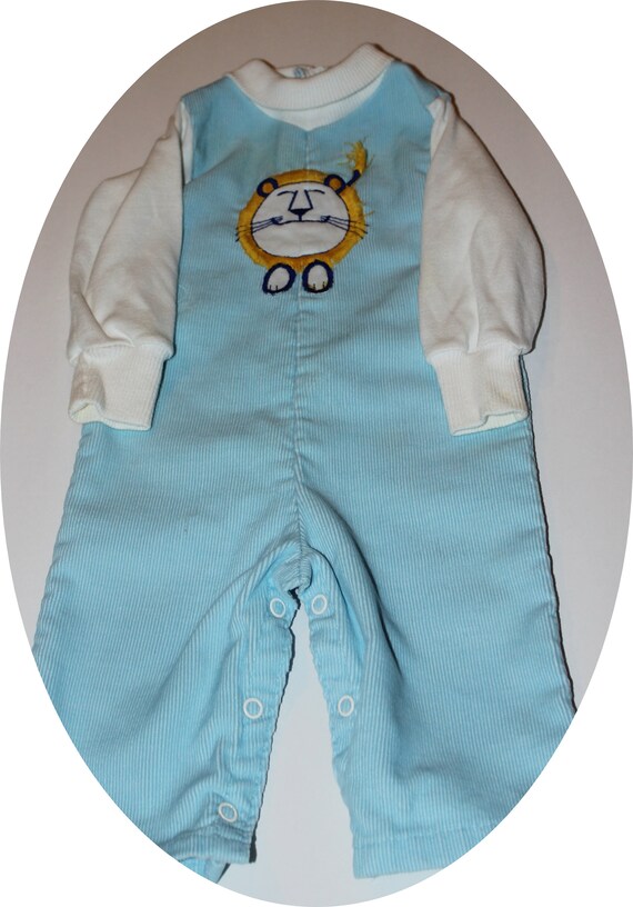 Baby Boy Blue Little Bitty Pretty One Convertible Coverall main image 0