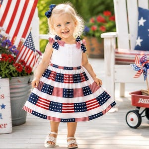 Red White Blue Dress Sundress - Etsy Red White Blue Dress Sundress - Etsy