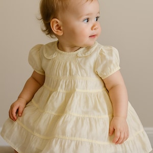 silk smocked dresses for infants Floral Smocked Silk Navy Short Sleeve Baby Girl Dress Carriage Boutique