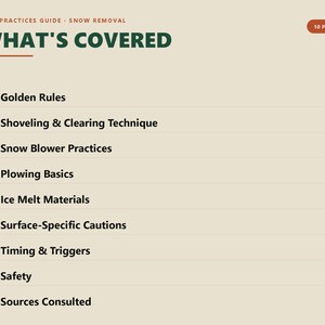 Snow Removal Ice Control Guide, Ice Melt Chemistry, Winter Safety (PDF) image 2
