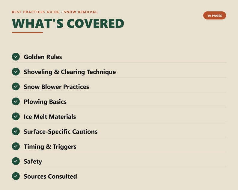 Snow Removal Ice Control Guide, Ice Melt Chemistry, Winter Safety (PDF) image 2