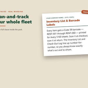 Gear Inventory & Barcode Label System (Printable PDF) image 3