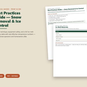 Snow Removal Ice Control Guide, Ice Melt Chemistry, Winter Safety (PDF) image 1