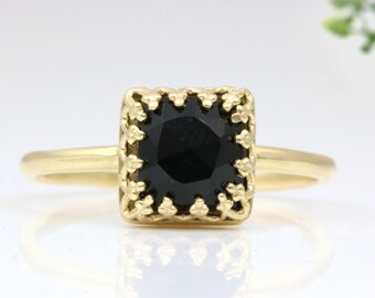 14k Onyx Ring Etsy