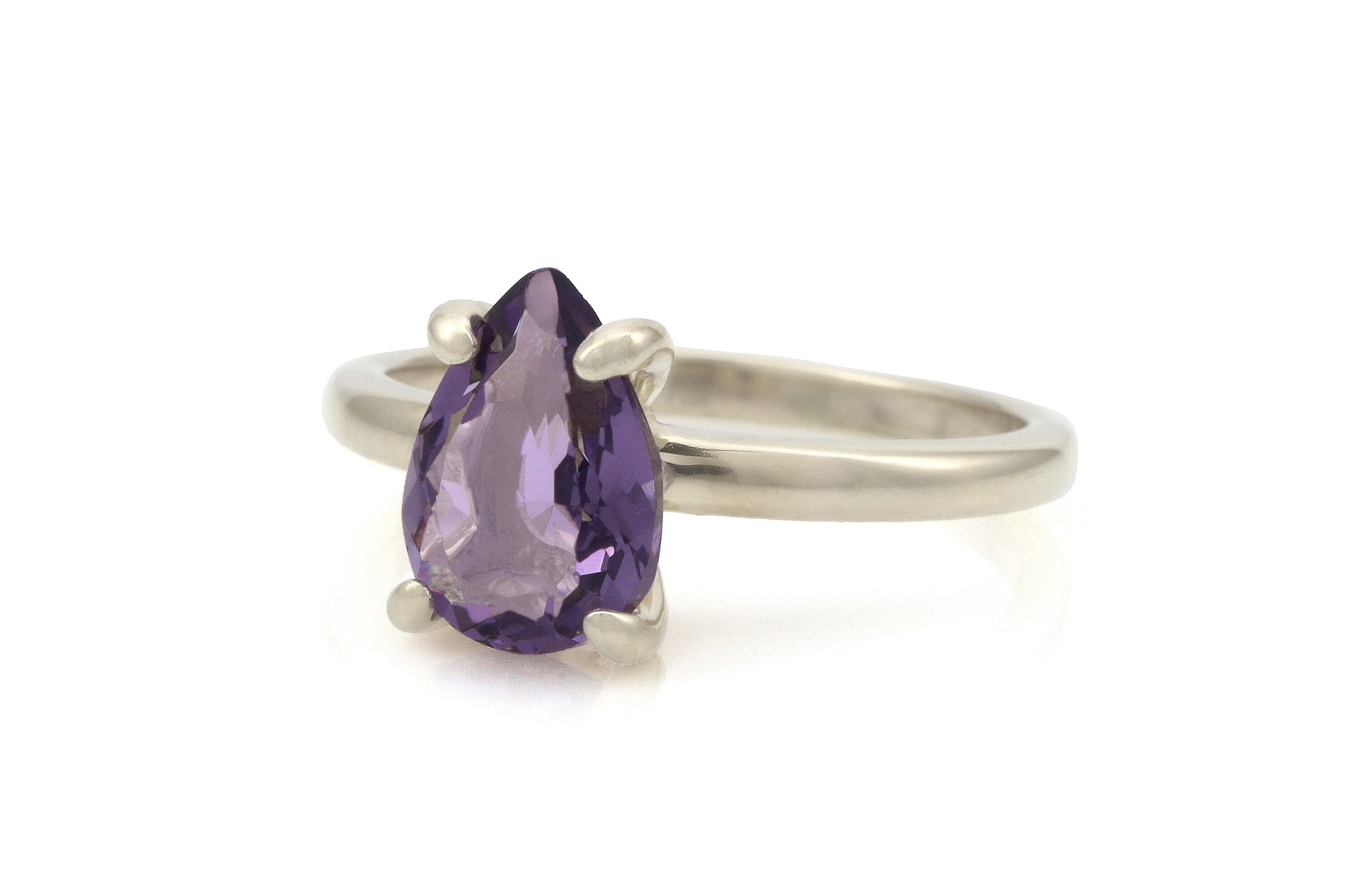 Labradorite Ring Marquise Square Purple Glass 14k Gold-plated Sterling Silver Labradorite Ring Marquise Square Purple Glass 14k Gold-plated Sterling Silver