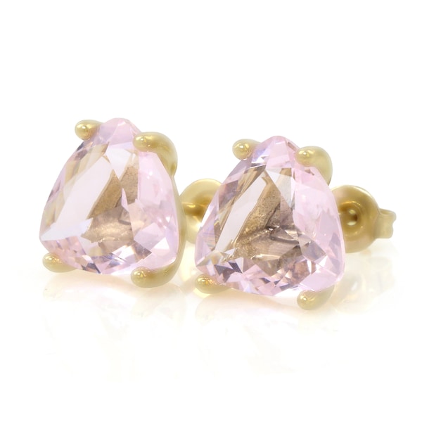 Self-Love Quartz Gold Earrings · Pink Gemstone Earrings · Rose Quartz Earrings · Gifts For Her Earrings · Gifts For Girlfriend