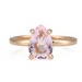 14k Rose Gold Ring · Rose Quartz Ring · Pink Quartz Ring · Teardrop Ring · Drop Stone Ring · Gemstone Ring · Love Stone Jewelry 