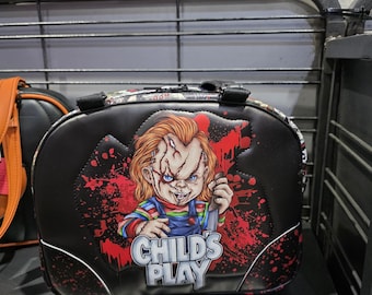 EVIL doll purse tote bowler style bag