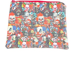 Creepy killer clowns zipper pouch *coin pouch