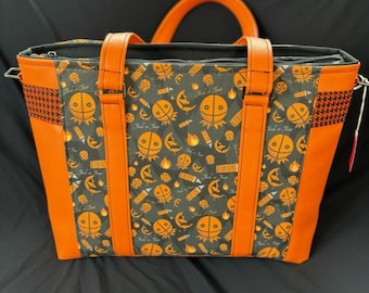 Sam trick or treat fabric Halloween purse  tote handbag