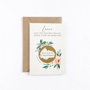 Cartão de proposta de madrinha personalizado - Você será minha madrinha de casamento - proposta de madrinha de casamento - proposta de florista