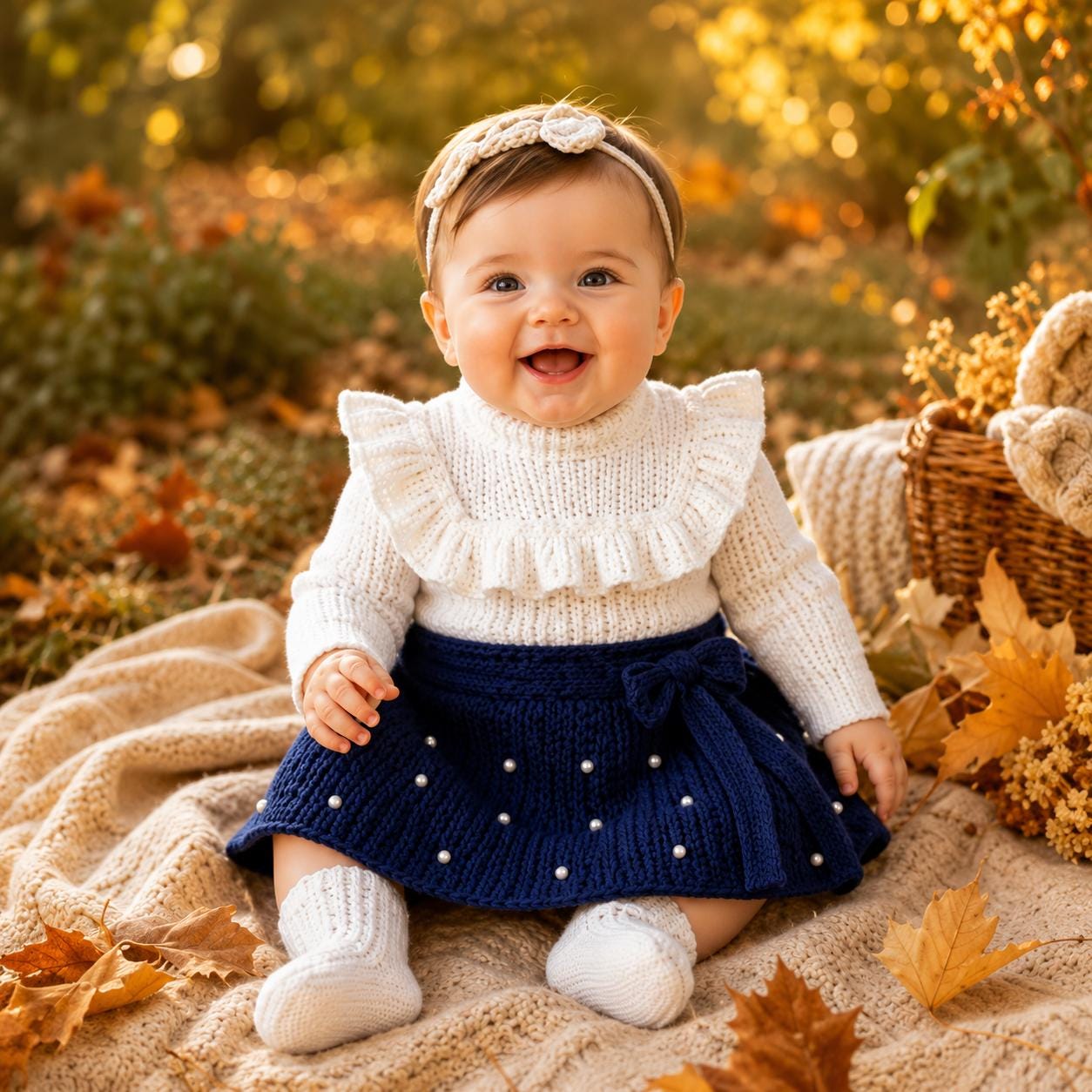 Infant Navy Blue Dress