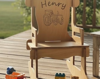 Children Personalized and Hand Painted Rocking Chair - Etsy