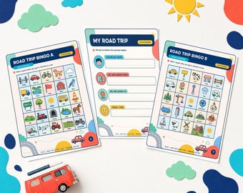 Road Trip Activity Pack for Kids | Printable Car Games, Travel Activities, Road Trip Binder, Screen Free Vacation Games, Kids Ages 4-10