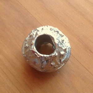 Medium Size Pewter Reproduction English Spindle Whorl