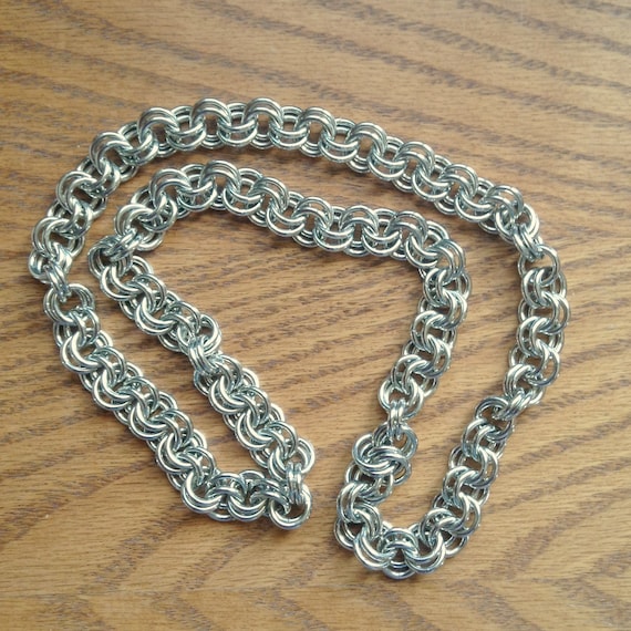 [希少レア] Vintage double chain silver Vintage Silver Tone Double Links Chain Necklace 22” | eBay