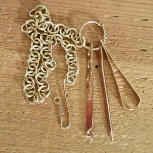 Brass Toiletry Set on a Chain