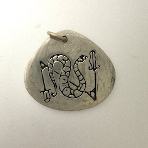 Pictish Standing Stone Serpent Z-rod Symbol Pendant
