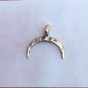 Delicate Sterling Silver Roman Lunula Crescent Moon