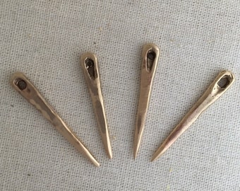 Cast Bronze Bodkin - sharp or rounded point