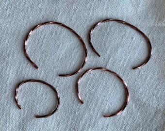 Twisted Copper Wire Bracelet lightweight