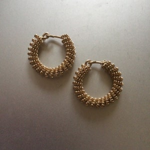 Small Lightweight Spiral Wire Slavic Temple Rings