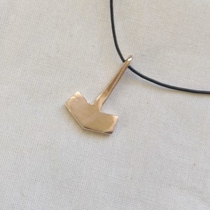 Bronze Thor&#39;s Hammer on a Cord, Mjolnir