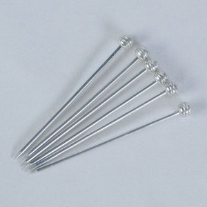 Small Nickel Silver Dress Pins image 2