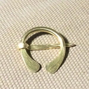 Forged Small Copper Penannular  Brooch