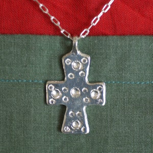 Early Medieval Pewter Reproduction Cross