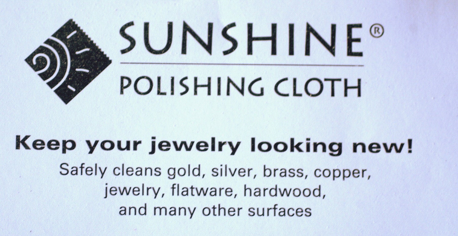 Sunshine Polishing Cloth (1pc) - Metal Clay Alchemist